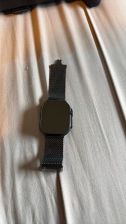 Apple Watch Ultra 2 with titanium Milanese loop