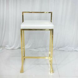 Elegant Gold Barstool Chair 