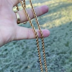 Gold Twisted Rope Chain (Feogi Flash Sale!!!)