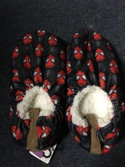 Spider-Man Plush slippers M/L Brand New