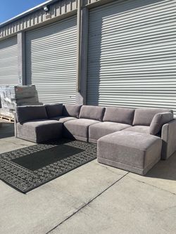Thomasville Fallon 6-Piece Modular Sectional w/ Ottoman – Like New + Delivery Available 🚚