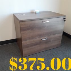 Lateral File  36” x 22” x 30”  Walnut, white, espresso, mahogany, gray