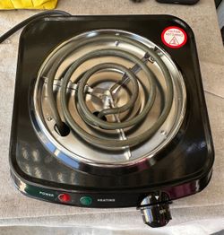 Brand New Mainstays Single Burner Electric Hot Plate (Never Used)
