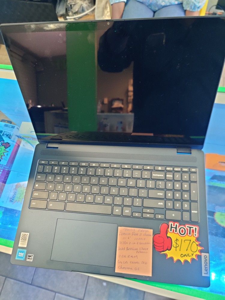 Lenovo Flex 3 Chromebook Touch Screen X360 Convertible Intel Pentium 8gb Ram 64GB eMMC SSD Charger