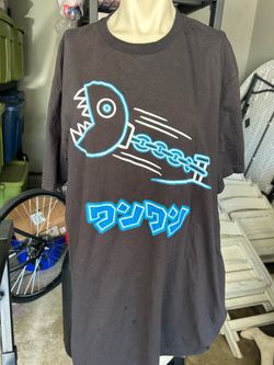 SUPER NINTENDO WORLD Neon Chain Chomp T-Shirt size XL as well is condition
