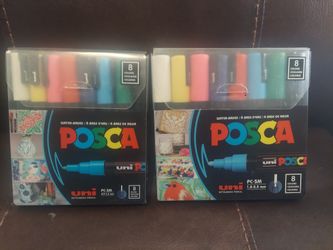 2 Posca Paint Markers 8 Marker Packs