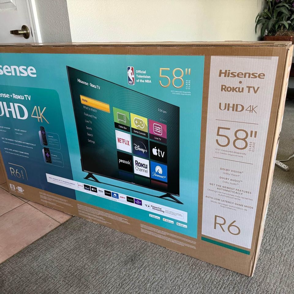 58” Hisense Smart 4k LED Uhd Tv 