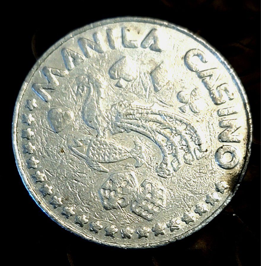 Vintage Manila Casino Token Coin Philippines 