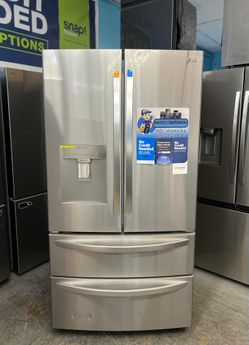 LG Standard-Depth External Water DIspenser 28.6-cu ft 4 -Door 36-in Wide with Ice Maker