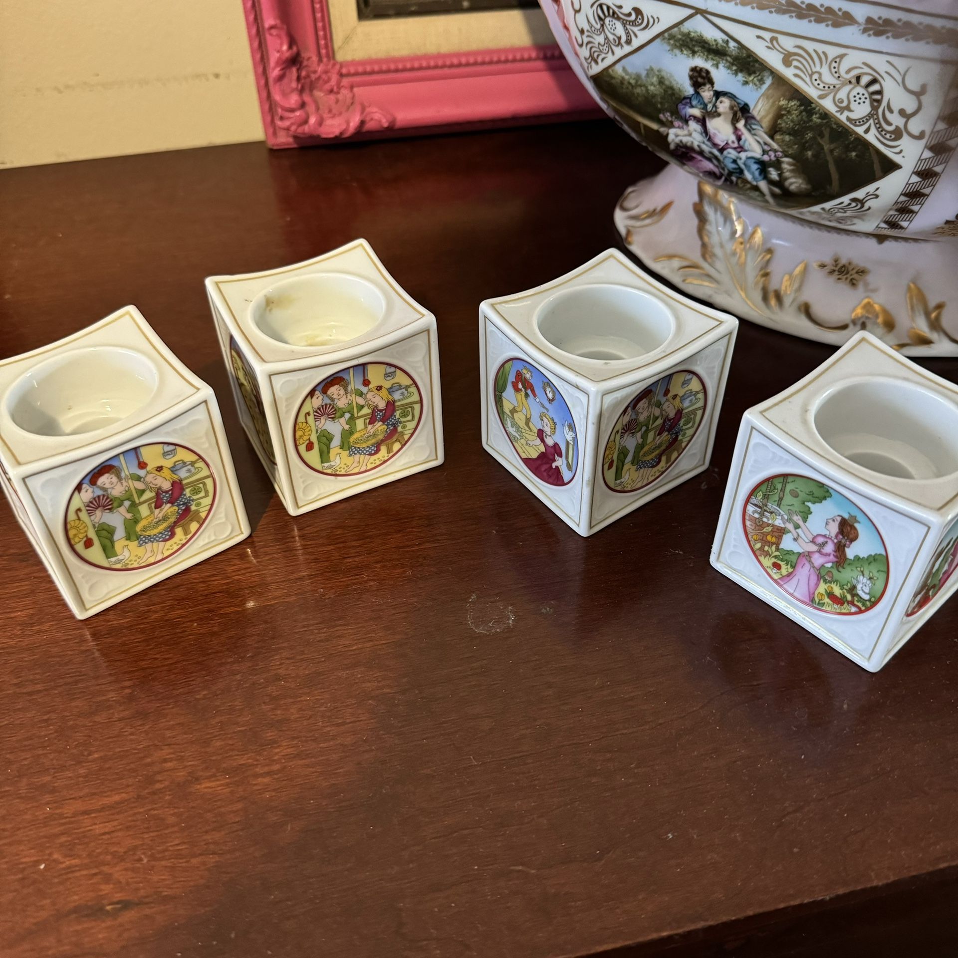 Antique English Candle Holders