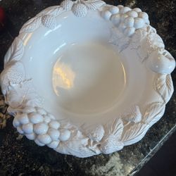 Terracotta Glazed Serving Bowl