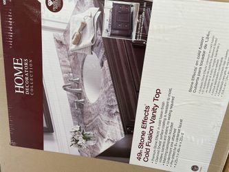 49 inch Stone Effects single Sink Vanity Top