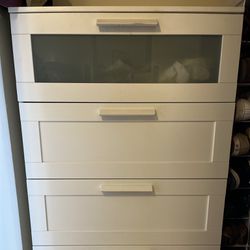 Modern White IKEA Dresser — PENDING