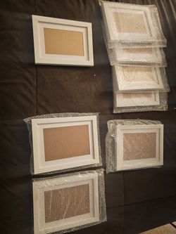 White picture frames