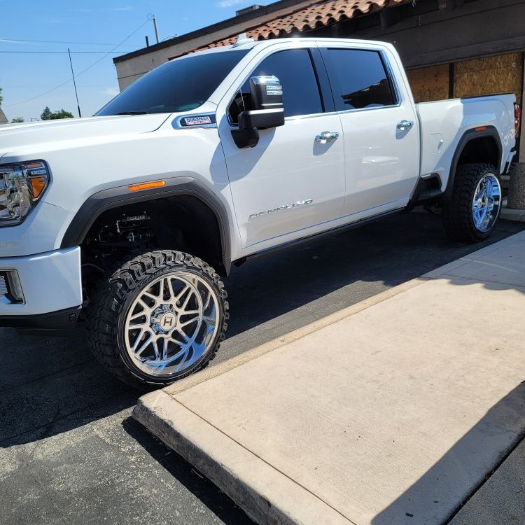 Truck Acessories For Sale, 6 Inch Lift,rims,and Electric Steps