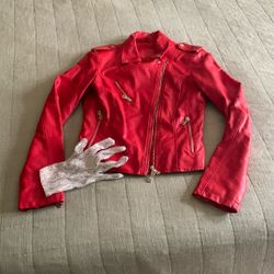 Michael Jackson Leather Jacket And Glove