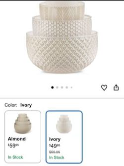 Ivory style bowls .