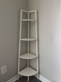4 tier wooden corner shelf or bookstand