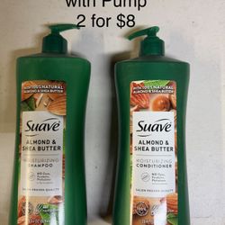 Suave Shampoo & Conditioner big Size With Pump 2 For $8