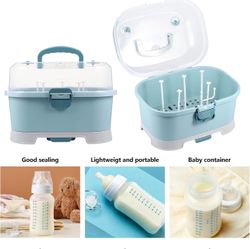 NEW Baby Bottle Dryer Portable Drying Rack Storage Box Organizer