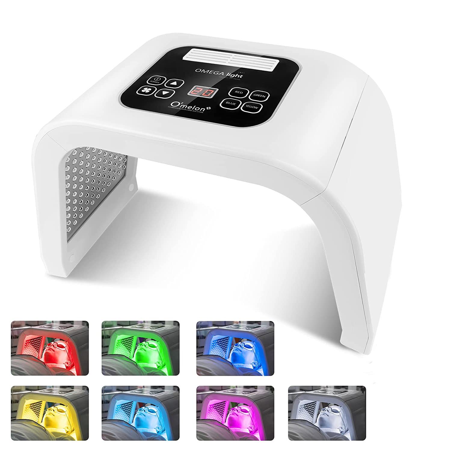 Led Mask Light Therapy, 7-Color LED Light Therapy, Facial Skin Care Tools and Equipment for Home SPA Skin Care