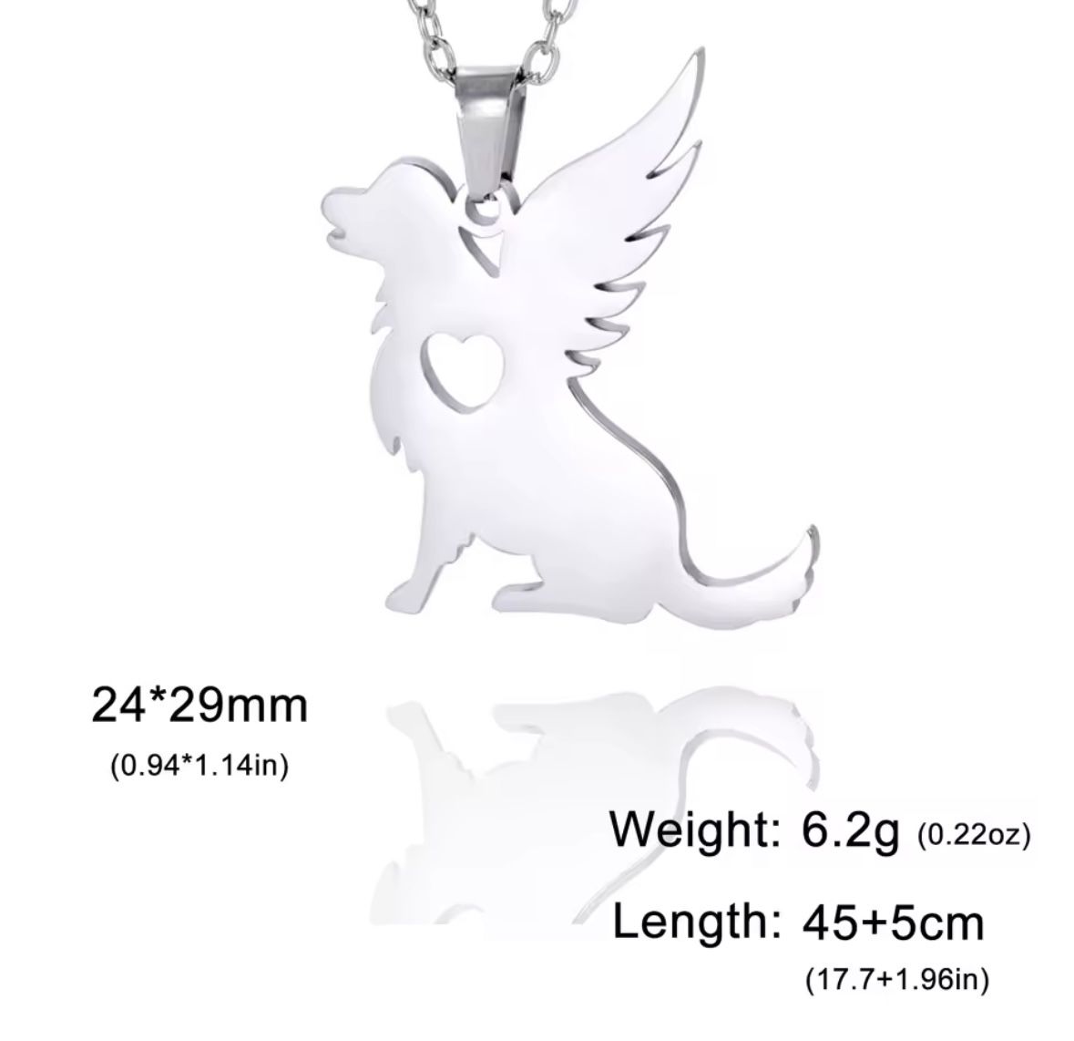 Dog Memorial Pendant Necklace