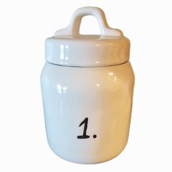 Rae Dunn Number "1." Canister