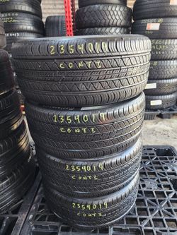 235 40R 19 USED TIRES CONTINENTAL 2354019 USED TIRES (SET) MOUNT BALANCE INCLUDED