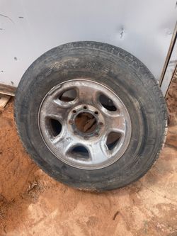 Dodge spare rim and tire