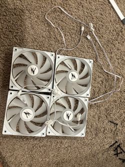 White rbg pc fans