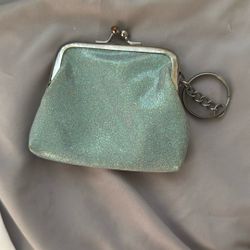 Blue glitter Coin Pouch