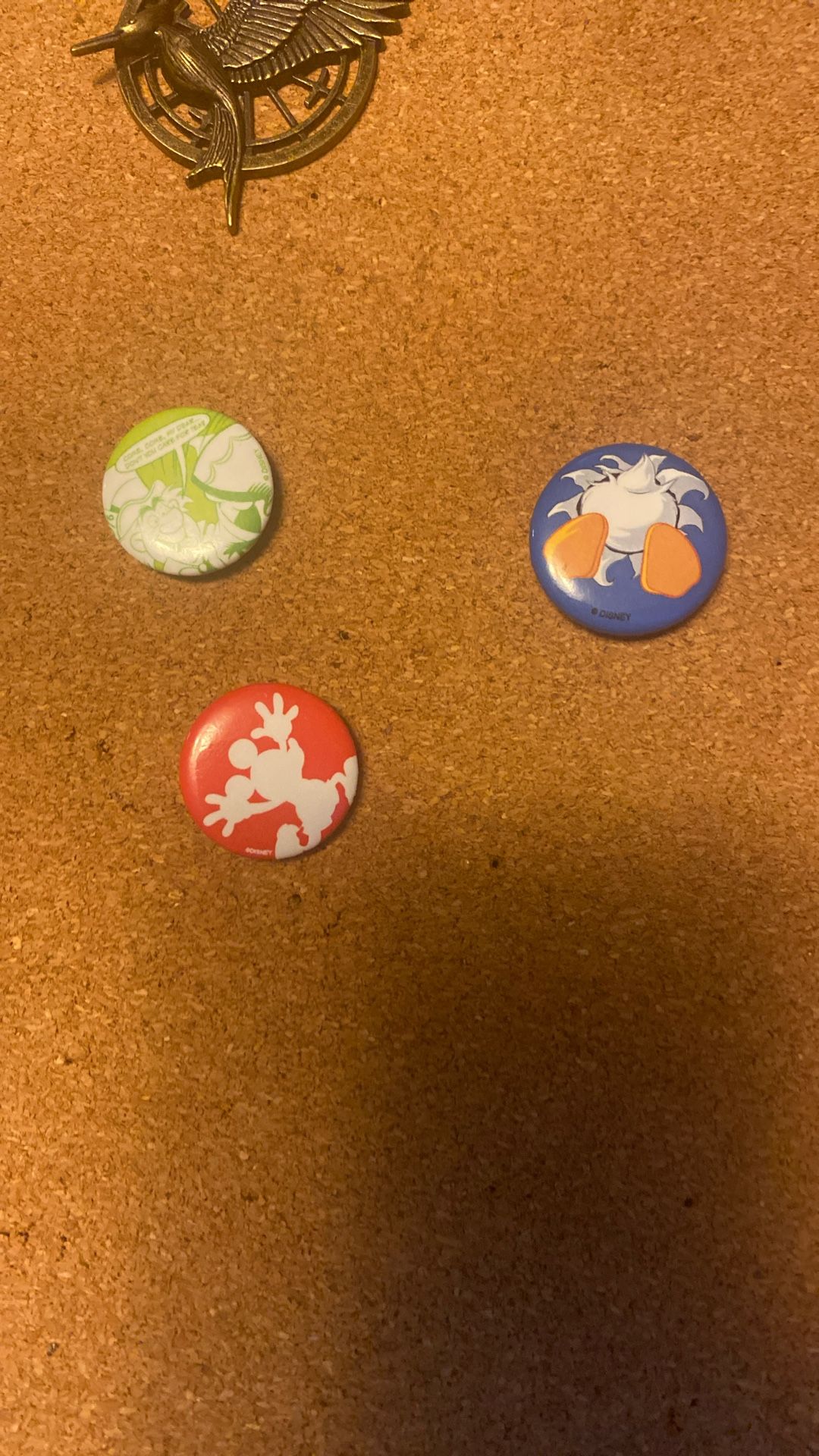random disney button pins