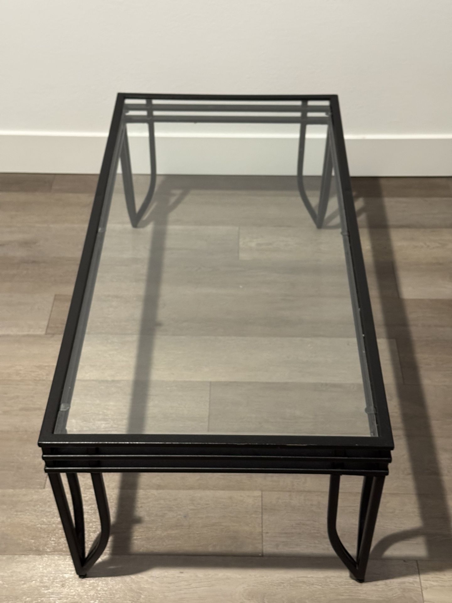 Glass Top Coffee Table 