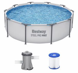 Bestway Steel Pro Max 10ft x 30in Pool - New Sealed with Filter Pump