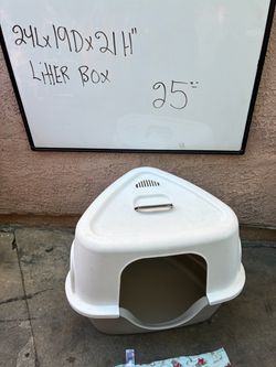 Hooded Corner Cat Litter Box