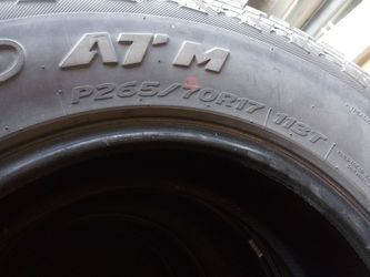 Hankook Dynapro AT M FOUR. P265/70R17. tires
