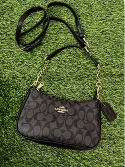 Coach  Signature Black/Grey Shoulder Bag