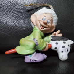 Vintage Disney Grolier Christmas Ornament Dopey Snow White Seven Dwarves