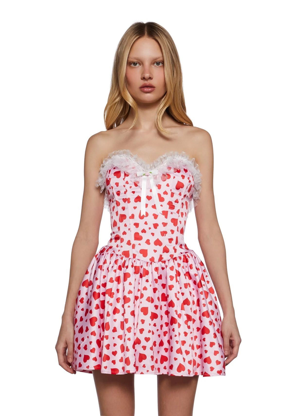 Dolls Kill Love Surrounds Me Corset Dress (Size: X-Small)