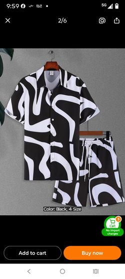 Men's designer Short set brand new 2XL
