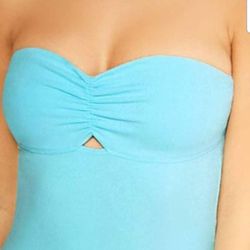 Aqua Forever 21 Bodysuit 