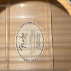 FA-100 Acoustic Fender Guitar