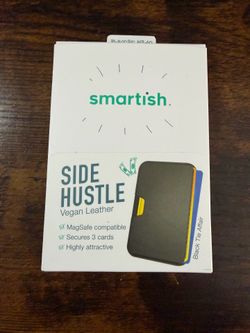 Smartish Side Hustle MagSafe Wallet Black Tie Affair Vegan Leather