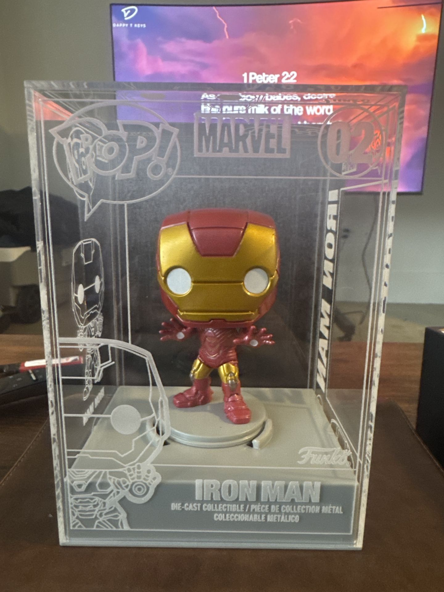 Funko Pop, Die Cast, Iron Man, Marvel, Avengers, Funko Exclusive, Collectible, MCU, Tony Stark