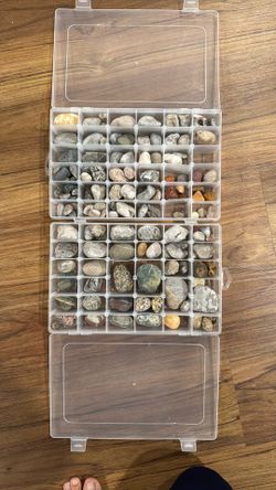 2 Organized Boxes Of Stones From Lake Huron