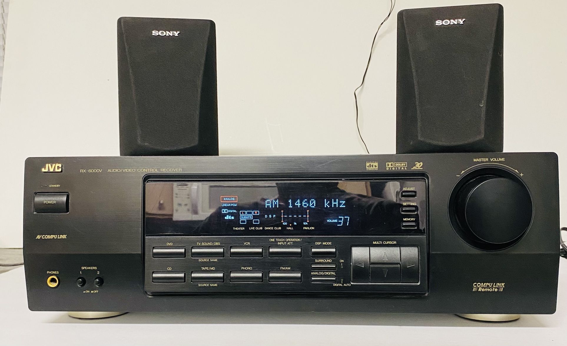 JVC RX-6000V Audio/Video Control Receiver One Owner