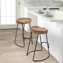 THRESHOLD HULL counter Stools Set Of 2 