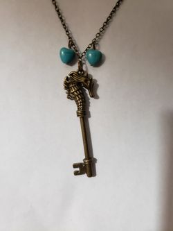 Bronze Seahorse Skeleton Key