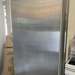 Electrolux Upright Freezer With Ice Maker In Stainless Steel