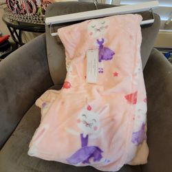 Plush Throw Blanket 50"x60" Cupcakes And Cashmere Ballerina Bunnies Ballet New